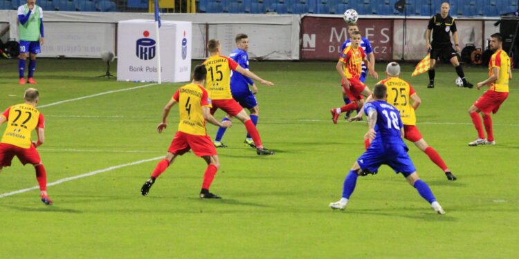 14.07.2020. Płock. 36. kolejka PKO Ekstraklasy: Wisła Płock - Korona Kielce / Krzysztof Bujnowicz / Radio Kielce