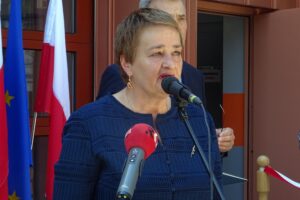 24.07.2020. Ostrowiec Św. Otwarcie nowego SOR-u. Na zdjęciu: Marzena Dębniak - starosta ostrowiecki / Emilia Sitarska / Radio Kielce