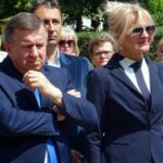24.07.2020. Ostrowiec Św. Otwarcie nowego SOR-u. Na zdjęciu (od lewej): Jerzy Murzyn - wójt Bodzechowa, Małgorzata Sobieraj - sekretarz gminy Bodzechów / Emilia Sitarska / Radio Kielce