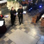 12.07.2020. Sandomierz.  II letni Festiwal Muzyki Sakralnej „Ucho Igielne”. Na zdjęciu (od lewej): Liliana Pociecha, Dobromiła Lebiecka, Paweł Fundament, Piotr Brajner / Grażyna-Szlęzak-Wójcik / Radio Kielce