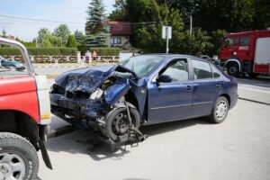 17.07.2020. Leszczyny. Wypadek / Wiktor Taszłow / Radio Kielce