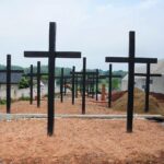 18.06.2020. Michniów. Budowa Mauzoleum Martyrologii Wsi Polskich / Wiktor Taszłow / Radio Kielce