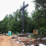 18.06.2020. Michniów. Budowa Mauzoleum Martyrologii Wsi Polskich / Wiktor Taszłow / Radio Kielce