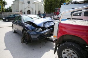 17.07.2020. Leszczyny. Wypadek / Wiktor Taszłow / Radio Kielce