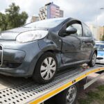 17.07.2020. Kielce. Kolizja na rondzie Giedroycia / Wiktor Taszłow / Radio Kielce