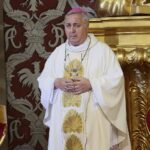 18.07.2020. Kielce. Święcenia biskupie ks. Henryka Jagodzińskiego w Bazylice Katedralnej w Kielcach. Na zdjęciu: abp Salvatore Pennacchio / Wiktor Taszłow / Radio Kielce