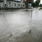 19.07.2020. Kielce. Zalane skrzyżowane Jagiellońskiej i Hożej / Wiktor Taszłow / Radio Kielce