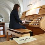 19.07.2020. Święty Krzyż. II Letni Festiwal Muzyki Sakralnej „Ucho Igielne”. Recital organowy Thomasa Corneliusa. Na zdjęciu: Thomas Cornelius / Wiktor Taszłow / Radio Kielce