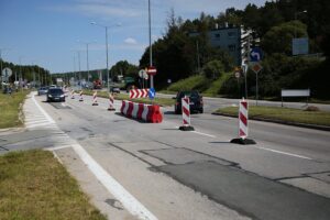 20.07.2020. Kielce. Zmieniona organizacja ruchu na ulicach Radomskiej i Warszawskiej / Wiktor Taszłow / Radio Kielce