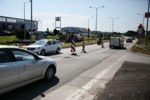 20.07.2020. Kielce. Zmieniona organizacja ruchu na ulicach Radomskiej i Warszawskiej / Wiktor Taszłow / Radio Kielce