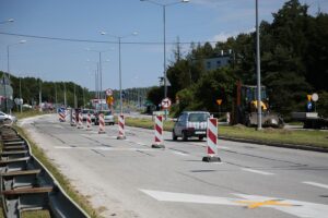 20.07.2020. Kielce. Zmieniona organizacja ruchu na ulicach Radomskiej i Warszawskiej / Wiktor Taszłow / Radio Kielce