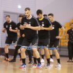 23.07.2020. Kielce. Trening PGE Kielce. Na zdjęciu (od lewej): Artiom Karaliok, Daniel Dujszebajew, Angel Fernandez / Wiktor Taszłow / Radio Kielce