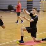 23.07.2020. Kielce. Trening PGE Kielce. Na zdjęciu: Cezary Surgiel / Wiktor Taszłow / Radio Kielce