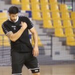 23.07.2020. Kielce. Trening PGE Kielce. Na zdjęciu: Nicolas Tournat / Wiktor Taszłow / Radio Kielce