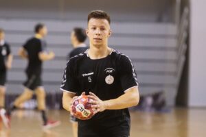 23.07.2020. Kielce. Trening PGE Kielce. Na zdjęciu: Michał Olejniczak / Wiktor Taszłow / Radio Kielce