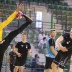 23.07.2020. Kielce. Trening PGE Kielce. Na zdjęciu (od lewej): Mateusz Kornecki, Michał Olejniczak, Władysław Kulesz i Sebastian Kaczor / Wiktor Taszłow / Radio Kielce