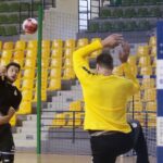 23.07.2020. Kielce. Trening PGE Kielce. Na zdjęciu: Nicolas Tournat / Wiktor Taszłow / Radio Kielce