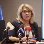 24.07.2020. Kielce. Konferencja dotycząca dofinansowania prac konserwatorskich przy zabytkach wpisanych do rejestru w województwie świętokrzyskim. Na zdjęciu: Anna Żak-Stobiecka - wojewódzki konserwator zabytków / Wiktor Taszłow / Radio Kielce