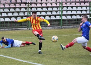 08.03.2020. Kielce. Derby regionu świętokrzyskiego. Korona II Kielce - Wisła Sandomierz / Wiktor Taszłow / Radio Kielce