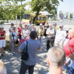 26.07.2020. Kielce. Spacer Historyczny „Dzieje SHL-ki” / Wiktor Taszłow / Radio Kielce