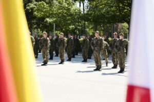 26.07.2020. Kielce. Przysięga terytorialsów na kieleckiej „Bukówce” / Wiktor Taszłow / Radio Kielce