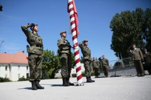 26.07.2020. Kielce. Przysięga terytorialsów na kieleckiej „Bukówce” / Wiktor Taszłow / Radio Kielce