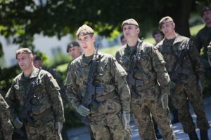 26.07.2020. Kielce. Przysięga terytorialsów na kieleckiej „Bukówce” / Wiktor Taszłow / Radio Kielce