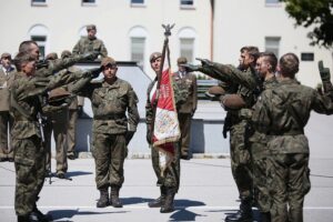 26.07.2020. Kielce. Przysięga terytorialsów na kieleckiej „Bukówce” / Wiktor Taszłow / Radio Kielce