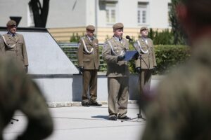 26.07.2020. Kielce. Przysięga terytorialsów na kieleckiej „Bukówce” / Wiktor Taszłow / Radio Kielce