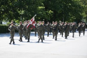 26.07.2020. Kielce. Przysięga terytorialsów na kieleckiej „Bukówce” / Wiktor Taszłow / Radio Kielce