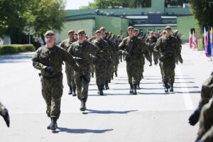 26.07.2020. Kielce. Przysięga terytorialsów na kieleckiej „Bukówce” / Wiktor Taszłow / Radio Kielce