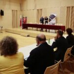 27.07.2020. Kielce. Podpisanie umów dotyczących opieki medycznej, edukacji przedszkolnej i profilaktyki chorób zawodowych. / Wiktor Taszłow / Radio Kielce