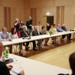 27.07.2020. Kielce. Podpisanie umów dotyczących opieki medycznej, edukacji przedszkolnej i profilaktyki chorób zawodowych. / Wiktor Taszłow / Radio Kielce