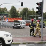 02.07.2020. Kielce. Wypadek na skrzyżowaniu Alei Solidarności i ulicy Świętokrzyskiej / Wiktor Taszłow / Radio Kielce