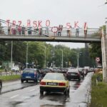 03.07.2020. Kielce. Akcja sympatyków Rafała Trzaskowskiego / Wiktor Taszłow / Radio Kielce