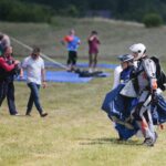 04.07.2020. Masłów. Mistrzostwa Polski Związku Polskich Spadochroniarzy na celność lądowania oraz I Memoriał Spadochronowy im. gen. Tadeusza Buka / Wiktor Taszłow / Radio Kielce