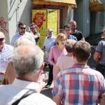 05.07.2020. Kielce. Działacze PiS zachęcają do wsparcia Andrzeja Dudy. Na zdjęciu (w środku): Anna Krupka - wiceminister sportu / Wiktor Taszłow / Radio Kielce