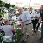 05.07.2020. Kielce. Działacze PiS zachęcają do wsparcia Andrzeja Dudy. Na zdjęciu (z prawej): Łukasz Korus, Wiesław Koza - radny, Rafał Nowak - wicewojewoda świętokrzyski / Wiktor Taszłow / Radio Kielce