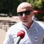 05.07.2020. Kielce. Działacze PiS zachęcają do wsparcia Andrzeja Dudy. Na zdjęciu: Rafał Nowak - wicewojewoda świętokrzyski / Wiktor Taszłow / Radio Kielce
