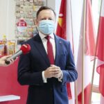 06.07.2020. Kielce. Otwarcie 39 placówki Poczty Polskiej w Kielcach przy ulicy Chęcińskiej. Na zdjęciu: Grzegorz Kurdziel - wiceprezes zarządu Poczty Polskiej / Wiktor Taszłow / Radio Kielce