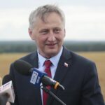 07.07.2020. Ludynia. Oficjalne otwarcie drogi. Na zdjęciu: Zbigniew Koniusz - wojewoda świętokrzyski / Wiktor Taszłow / Radio Kielce