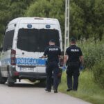 08.07.2020. Zbrza. Policyjna obława po śmiertelnym postrzeleniu mężczyzny / Wiktor Taszłow / Radio Kielce