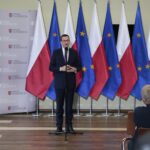 09.08.2020 Sudół koło Ostrowca Św. Spotkanie premiera Mateusza Morawieckiego z samorządowcami. / Wiktor Taszłow / Radio Kielce