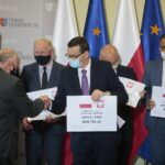 09.08.2020 Sudół koło Ostrowca Św. Spotkanie premiera Mateusza Morawieckiego z samorządowcami. / Wiktor Taszłow / Radio Kielce