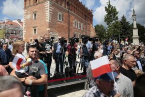 09.07.2020. Sandomierz. Wizyta premiera Mateusza Morawieckiego / Wiktor Taszłow / Radio Kielce