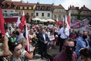 09.07.2020. Sandomierz. Wizyta premiera Mateusza Morawieckiego / Wiktor Taszłow / Radio Kielce