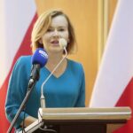 10.07.2020. Kielce. Wręczenie promes na wozy strażackie. Na zdjęciu poseł Anna Krupka - wiceminister sportu / Wiktor Taszłow / Radio Kielce