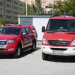 10.07.2020. Kielce. Wręczenie promes na wozy strażackie / Wiktor Taszłow / Radio Kielce