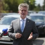 10.07.2020. Piekoszów. Otwarcie nowej drogi. Na zdjęciu: Krzysztof Słoń - senator / Wiktor Taszłow / Radio Kielce