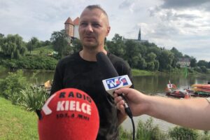 29.07.2020. Sandomierz. Wyprawa Warszawska. Na zdjęciu: Robert Bąk - pomysłodawca Wyprawy Warszawskiej / Grażyna Szlęzak-Wójcik / Radio Kielce